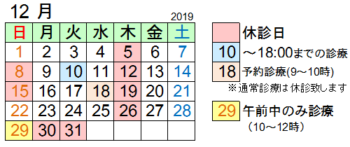 2019年12月予定