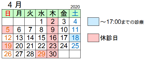 2020年4月予定